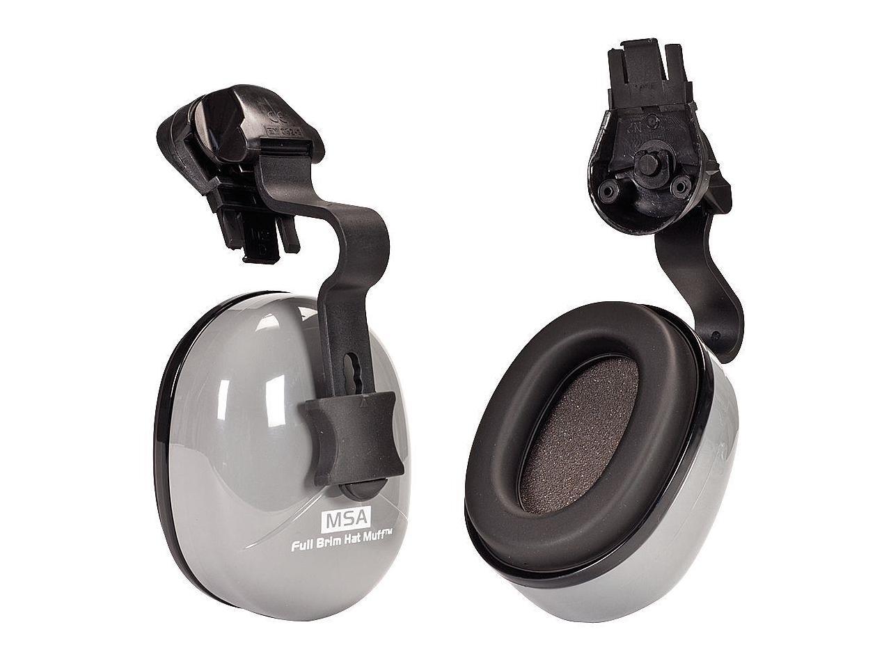 MSA Safety 10129327 Slotted Full Brim Hat Earmuffs