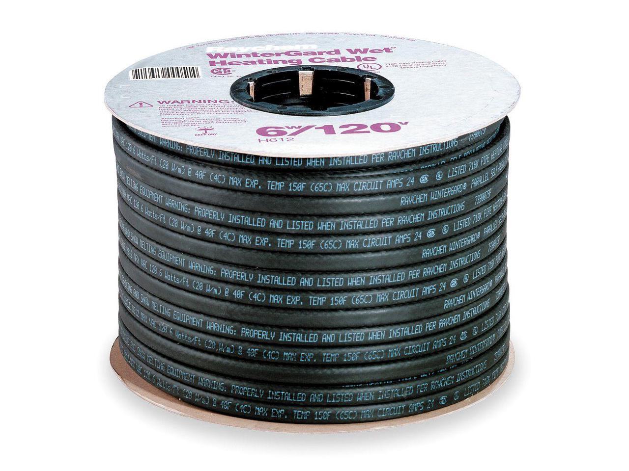 250 ft. Self Regulating Heating Cable, 120V RAYCHEM 734921000