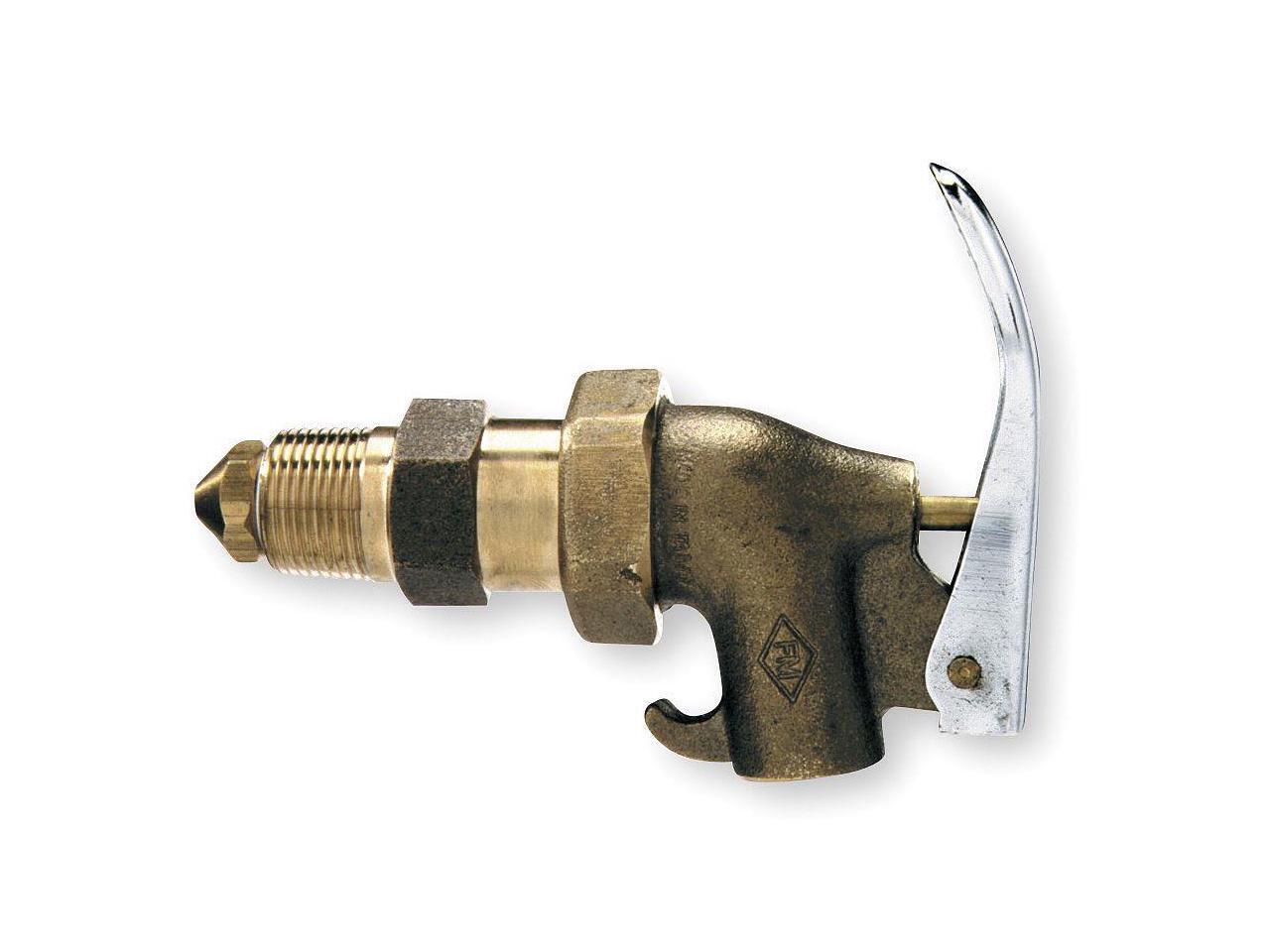 GAV 272037 Drum Faucet,3/4 In,SelfClosing,Brass