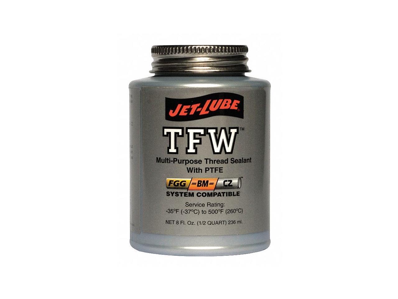 Jetlube 8 oz. Pipe Thread Sealant with 2000 psi, White 8 oz. White