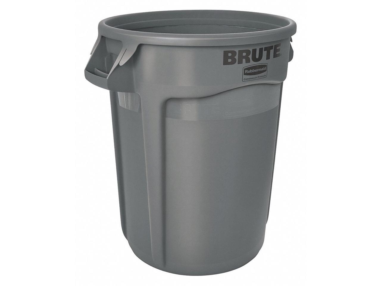 RUBBERMAID FG262000GRAY Brute 20 gal. Gray Polyethylene Round Utility