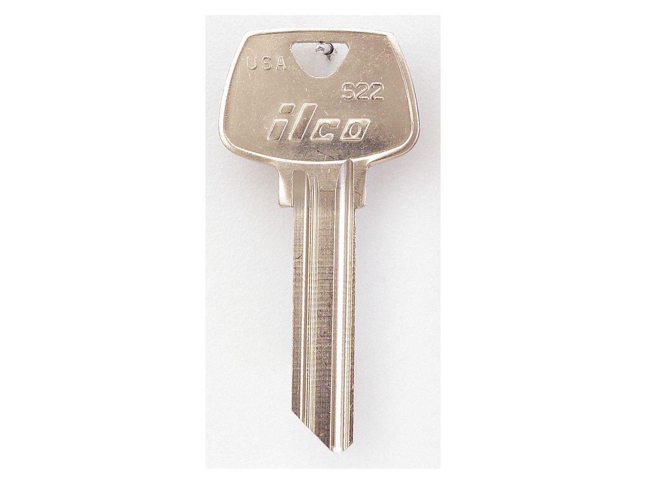 Key Blank, Brass, Type S22, 6 Pin, PK 10 - Newegg.com