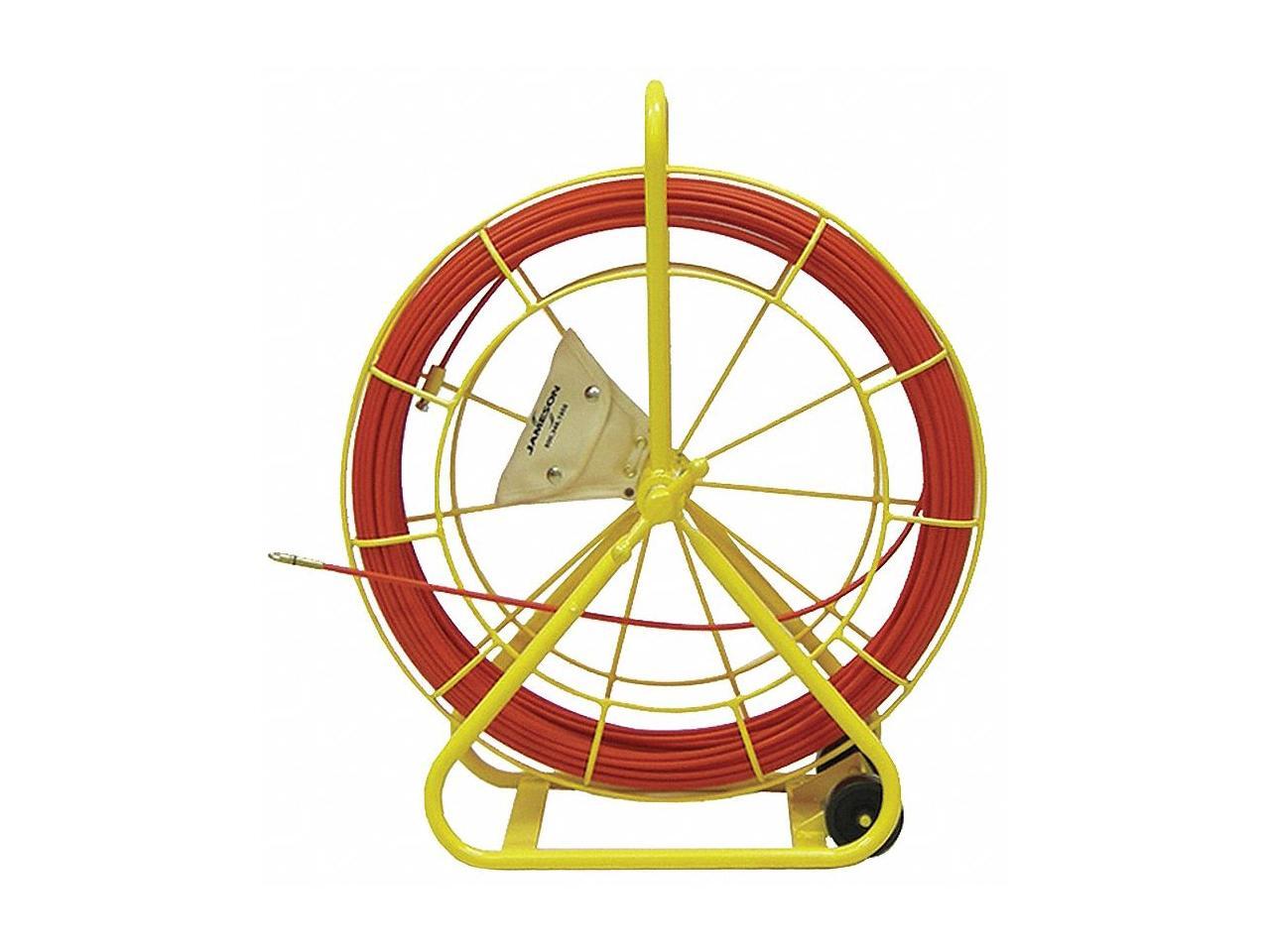 JAMESON 614400M Marked Fish Tape,1/4Inx400ft,Fiberglass