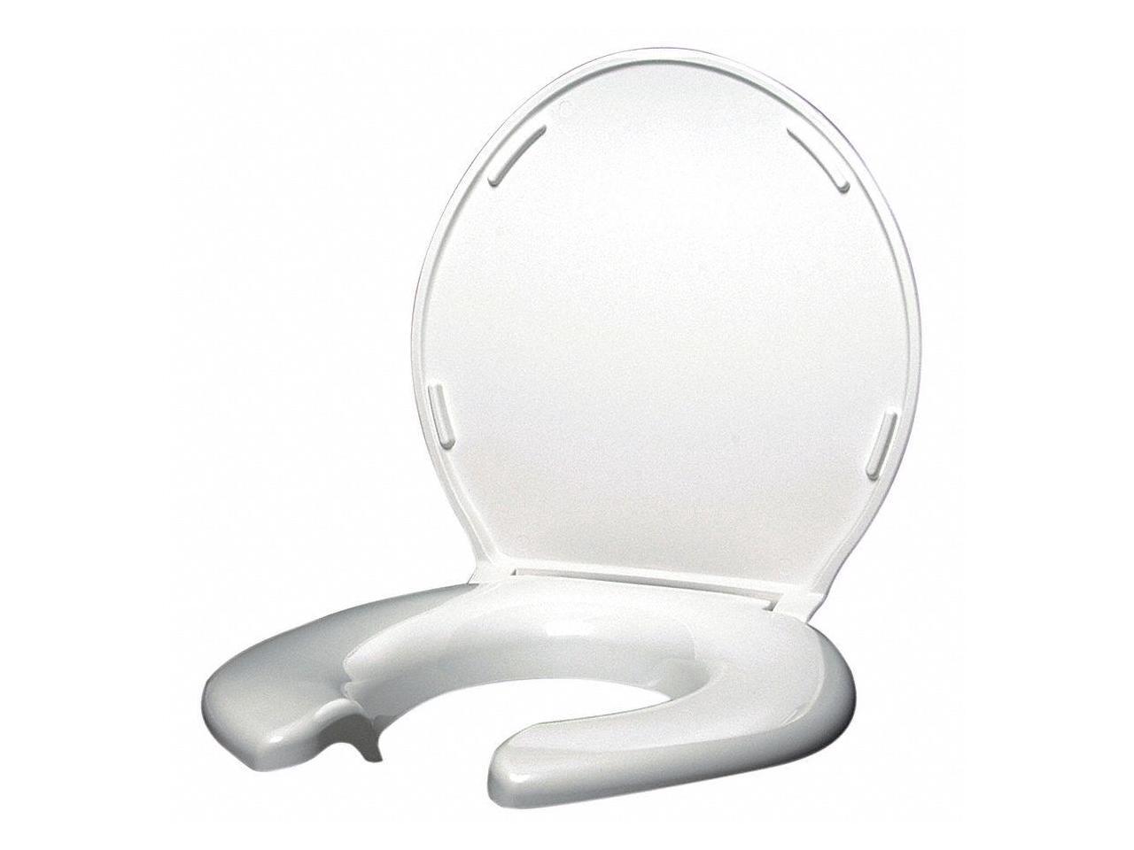 BIG JOHN 3W Toilet Seat, With Cover, ABS plastic, Round or Elongated, White
