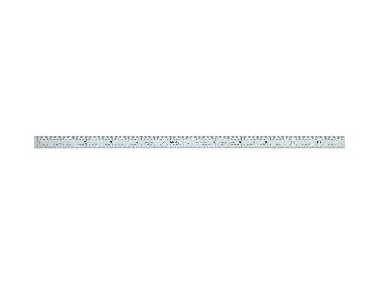 MITUTOYO 182-223 Steel Rule,Flexible,12In,32/64/10/100ths - Newegg.com