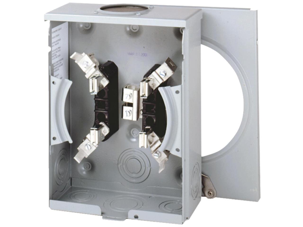 Eaton 100A 600V 4Jaw 3Wire Meter Socket UHTRS101BE