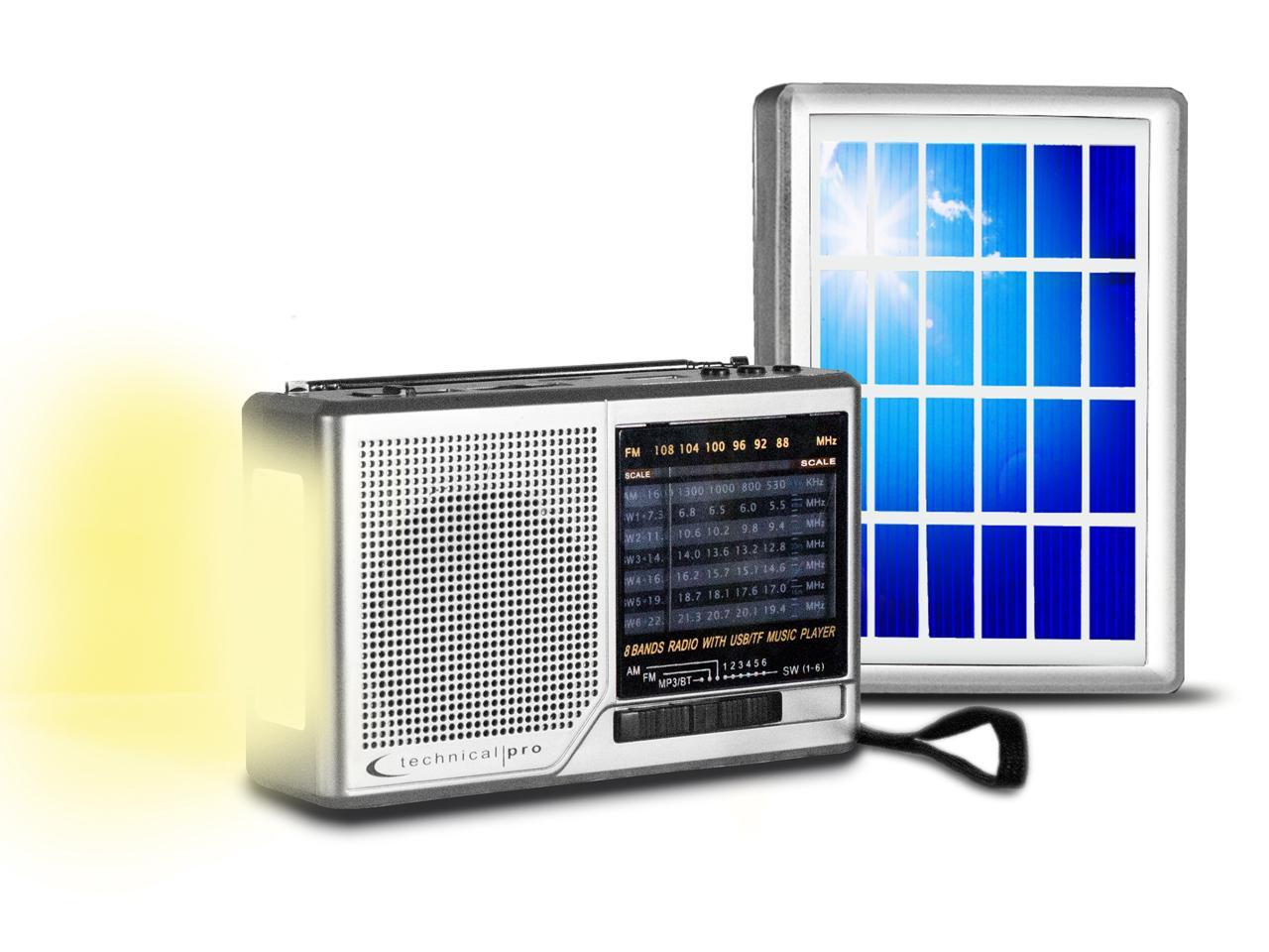 New Technical Pro Handheld Shortwave Solar Powered AM/FM Radio Speaker