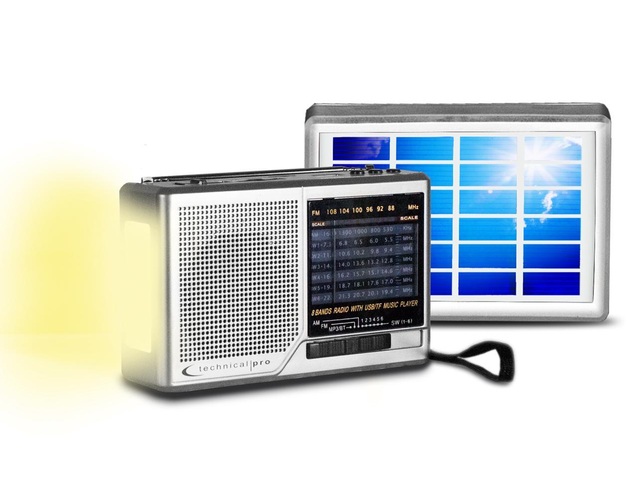 New Technical Pro Handheld Shortwave Solar Powered Am Fm Radio Speaker With Headphone Output The Ultimate Radio For Anyone On The Go Newegg Com
