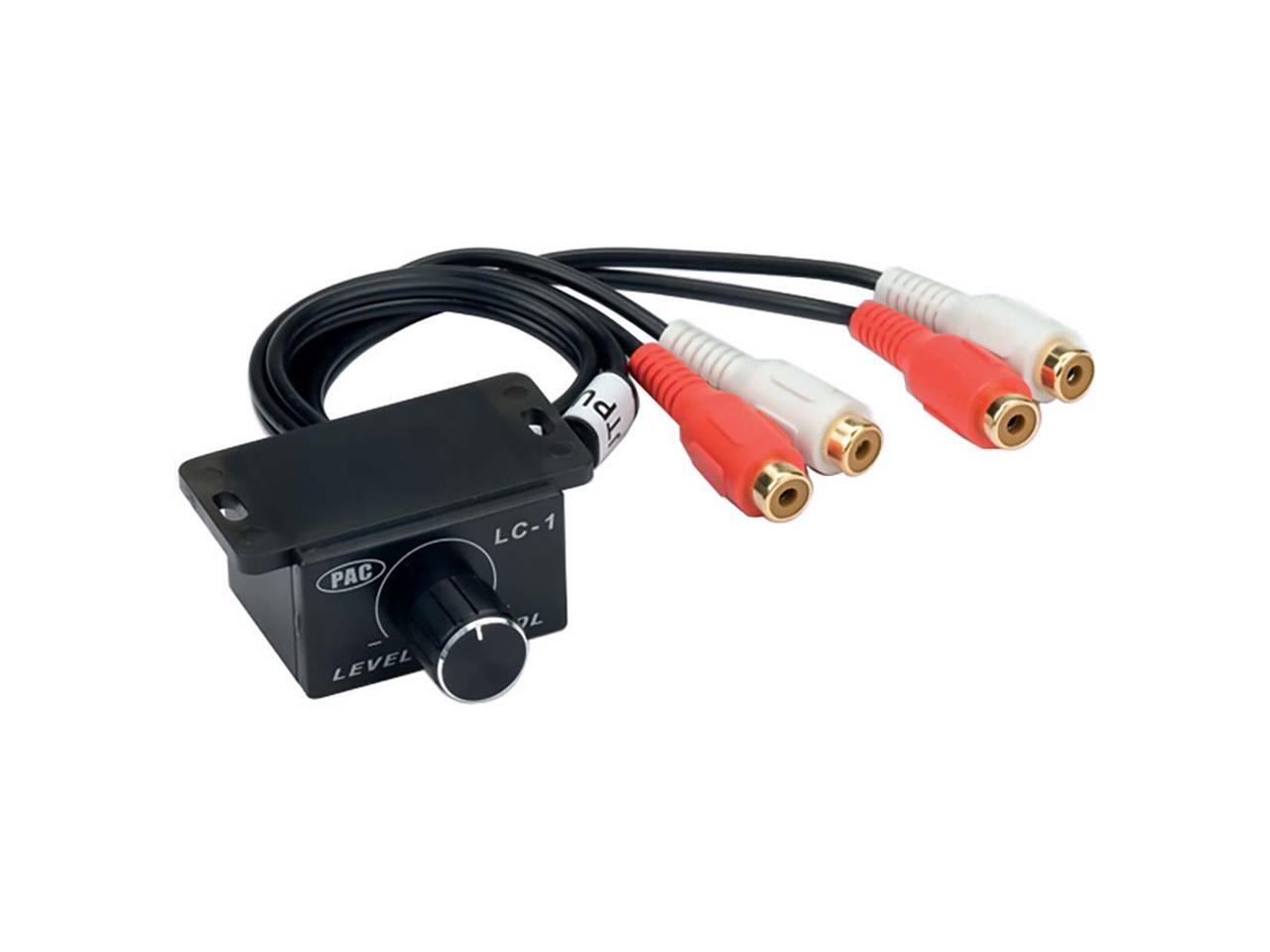 (Set of 2 ) PAC LC1 (LC1) Universal Car Amp Bass Knob RCA Level Amp