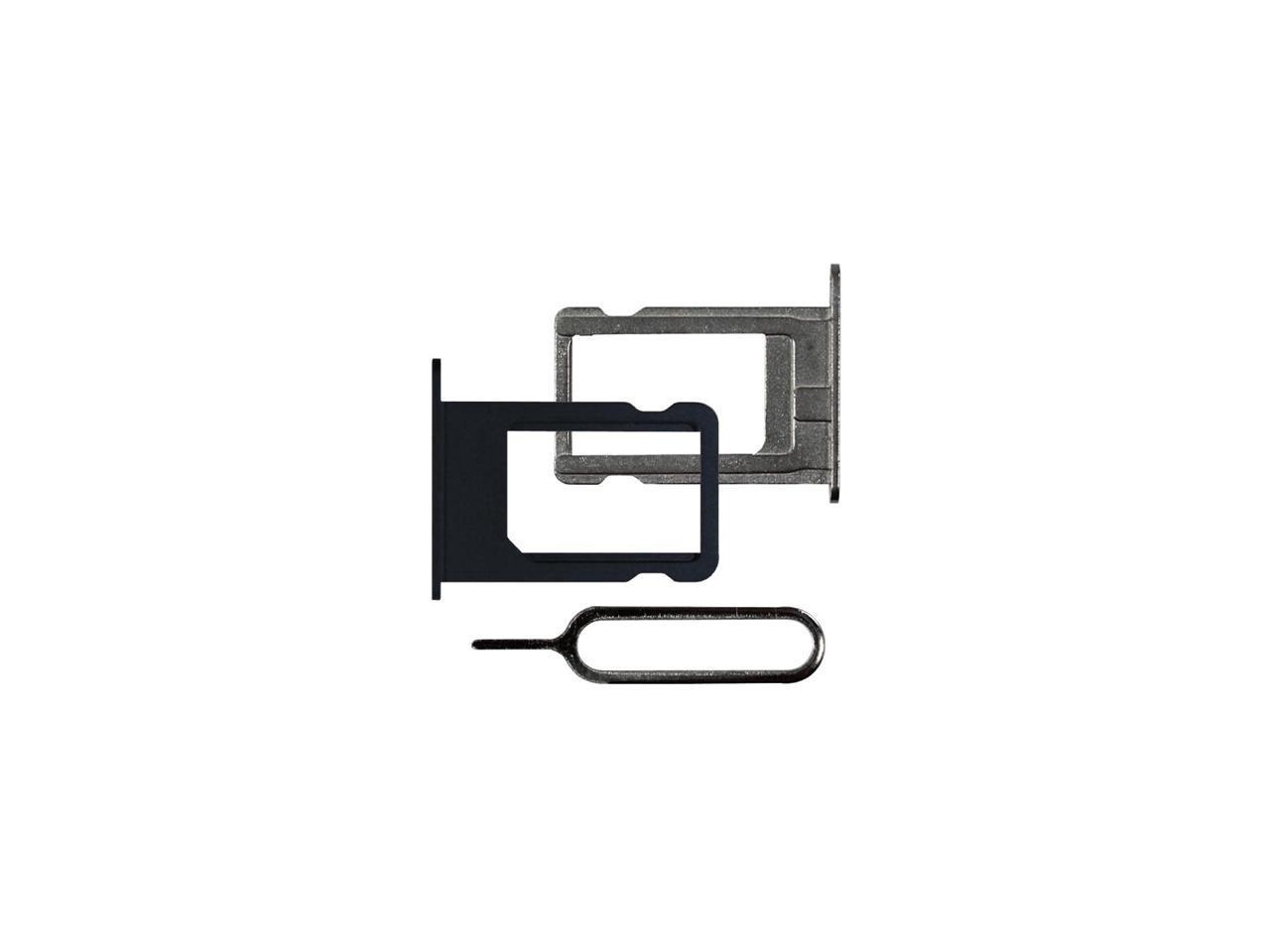 Ziya Replacement Repair Part Nano Sim Card Tray Holder Slot For Iphone 5 6 6s Black Newegg Com