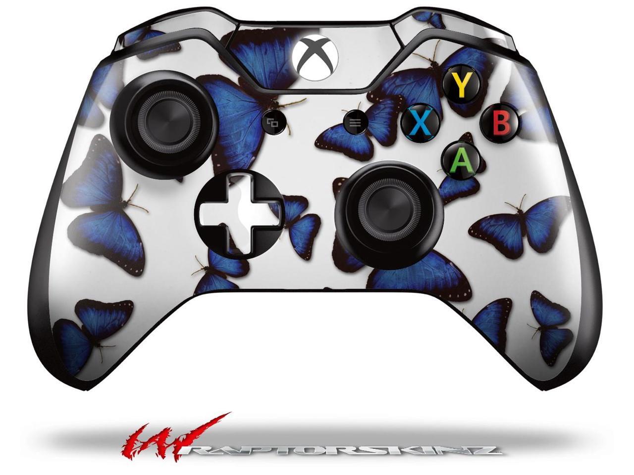 Butterflies Blue Decal Style Skin fits Microsoft XBOX One Wireless