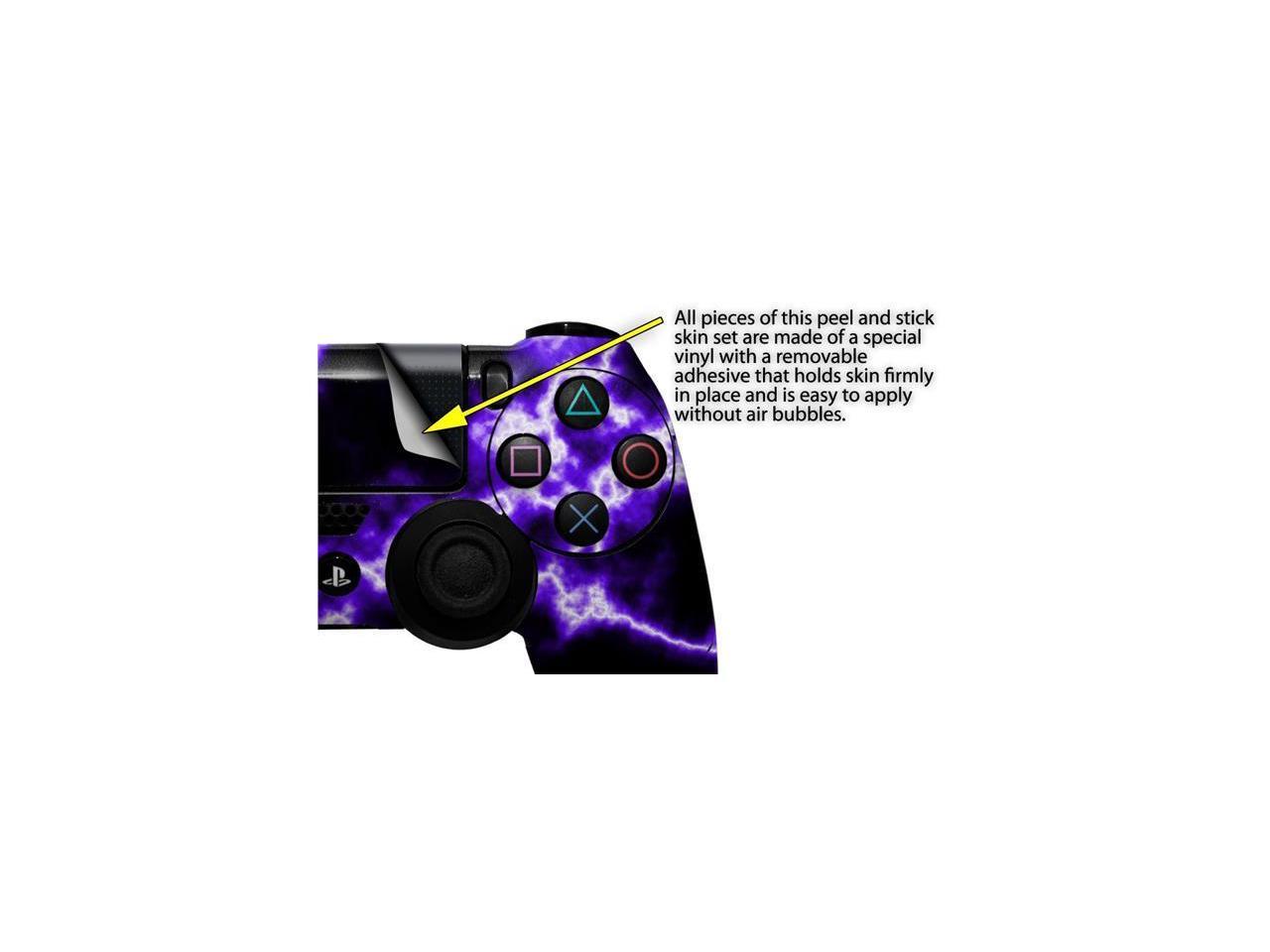 skin wrap for sony ps4 dualshock controller electrify purple