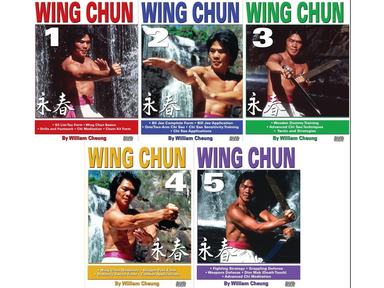 Encommium Fábula bomba 5 DVD SET Grandmaster William Cheung Wing Chun - Sil Lim, Bil Jee, Dim Mak,  Chi Sao, Wooden Dummy, Butterfy Sword, Dragon Pole - Newegg.com