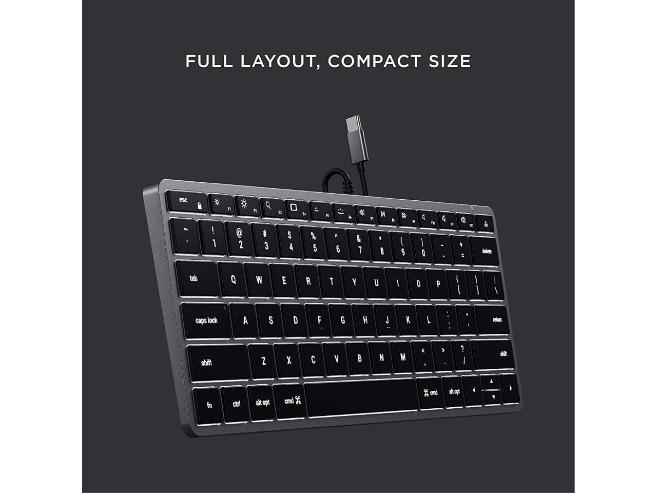 slim w1 wired backlit keyboard