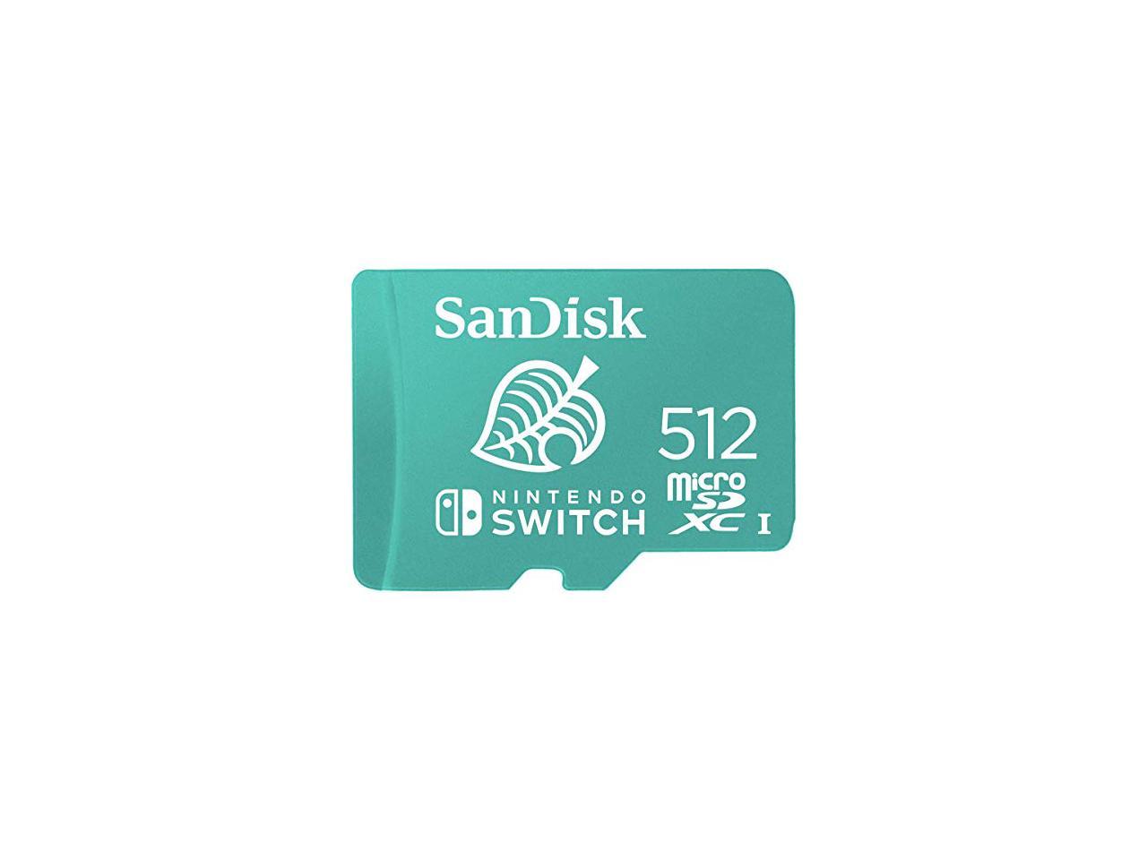 SanDisk 512GB UHS-I Class 10 U3 microSDXC Memory Card for Nintendo 