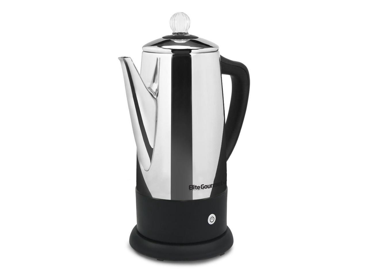 Elite Gourmet EC812 Stainless Steel 12 Cup Stainless Steel Electric