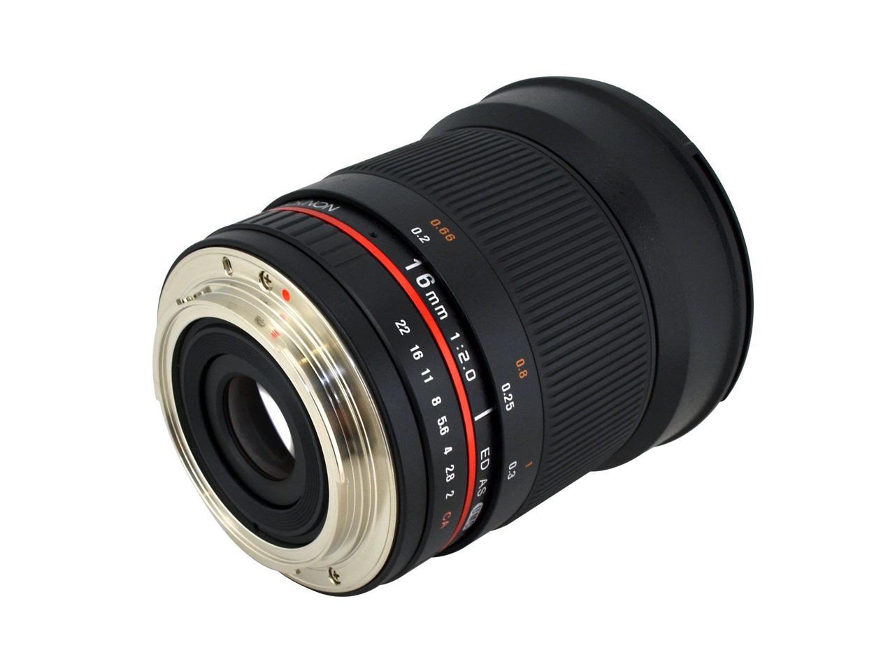 Rokinon 16mm F/2.0 ED AS UMC CS Lens for Canon EF-S Mount #16M-C ...