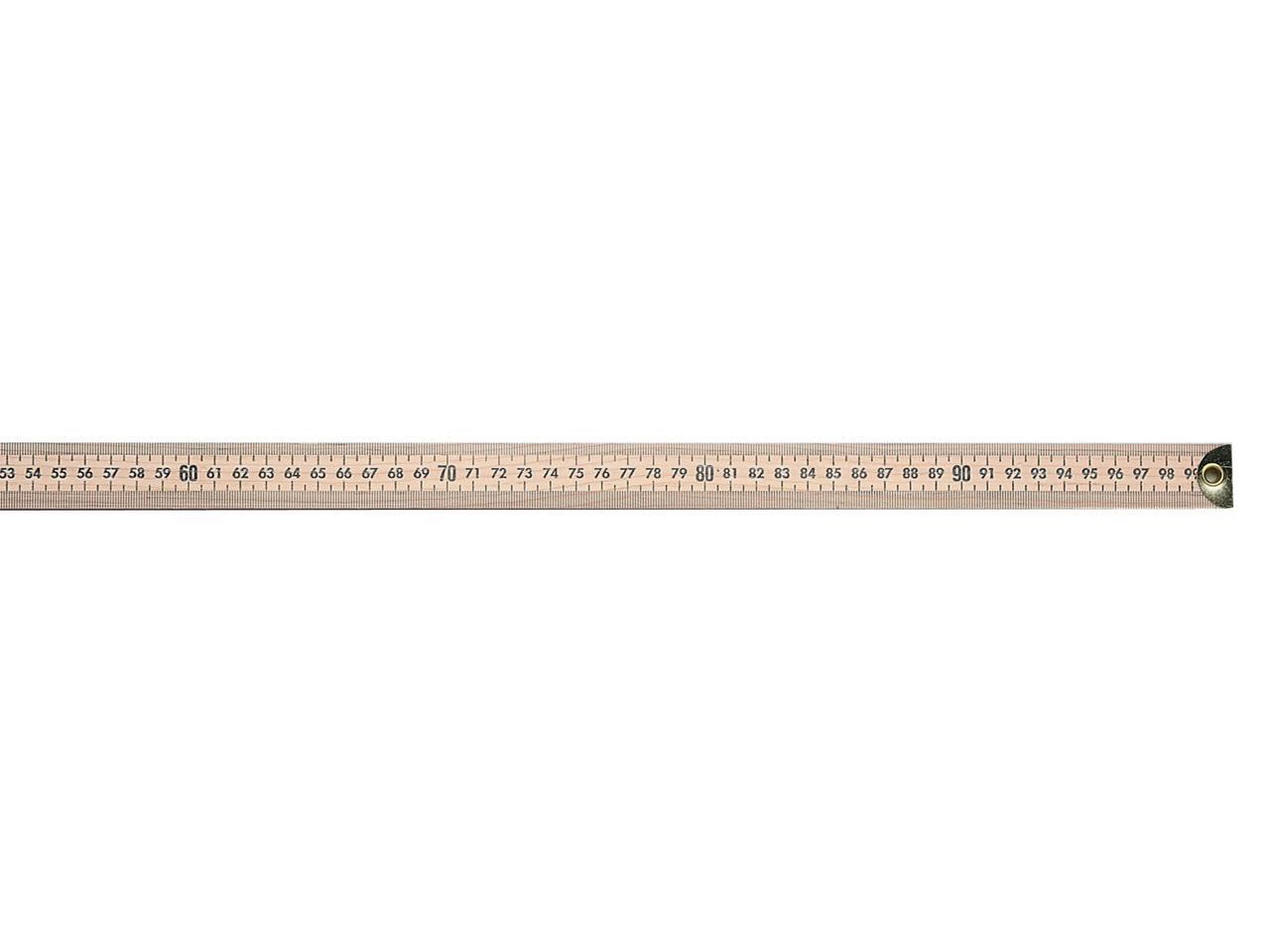 Acme United 10432 Westcott Meter Stick Ruler with Brass Ends, 1" Width 1/8 Graduations