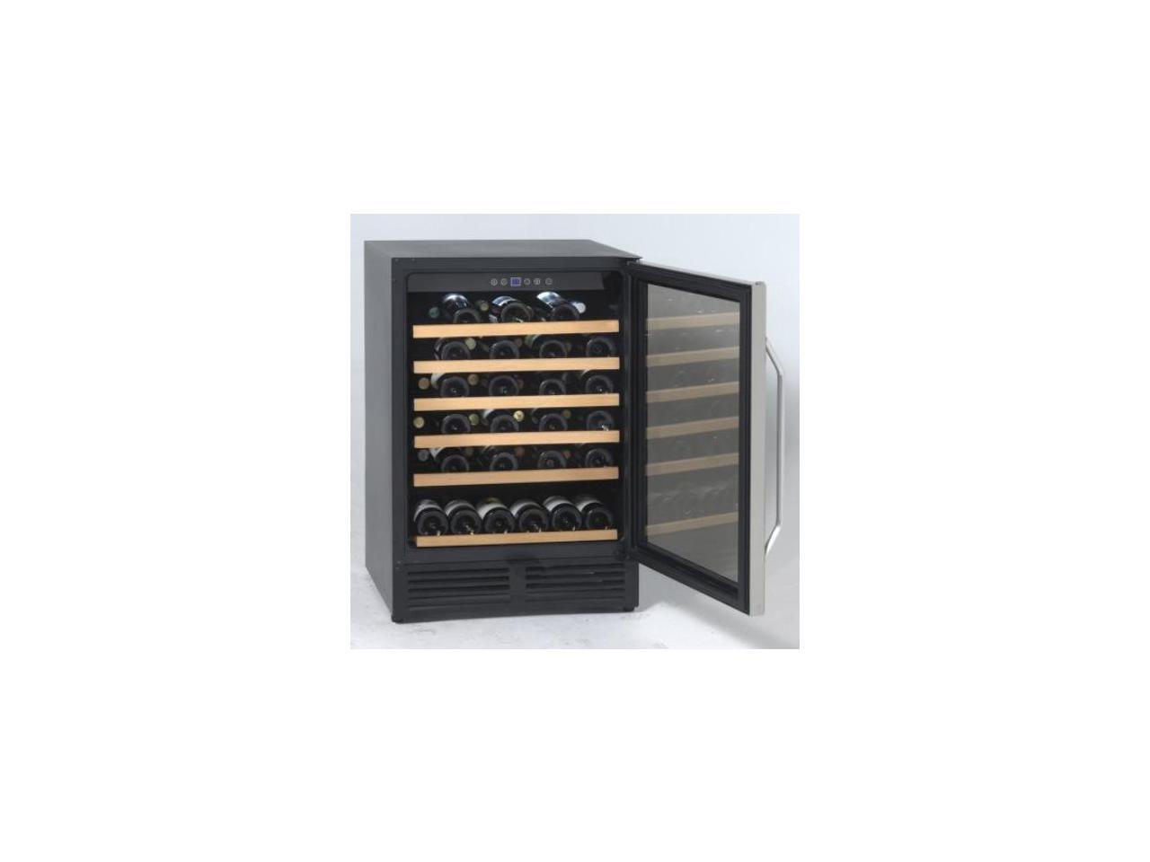 Avanti WCR506SS 50 Bottle Wine Cooler, Black
