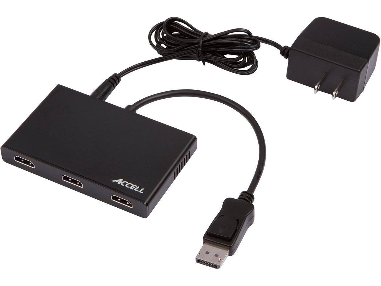Accell - K088B-008B - Accell DisplayPort 1.2 to 3 HDMI Multi-Display ...