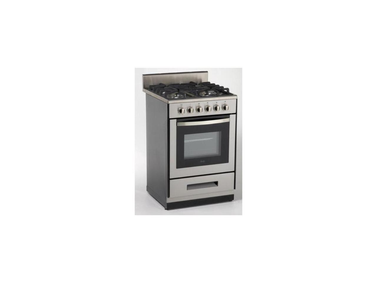 Avanti 24" Gas Range Sealed Burners SS DG2450SS1