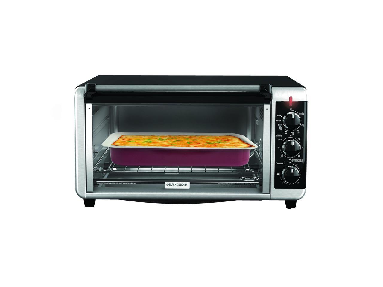Black & Decker ExtraWide 8Slice Toaster Oven, Black TO3250XSB