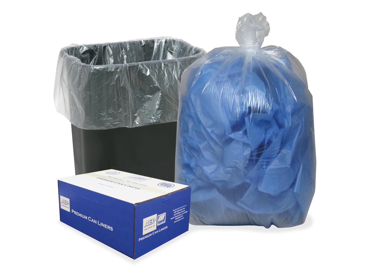 Classic Clear Clear Low-Density Can Liners 16gal .6mil 24 x 33 Clear 500/Carton 