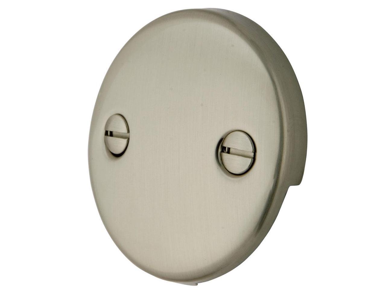 Kingston Brass DTT108 Kingston Brass DTT108 Bath Tub Overflow Plate, Satin Nickel - Newegg.com