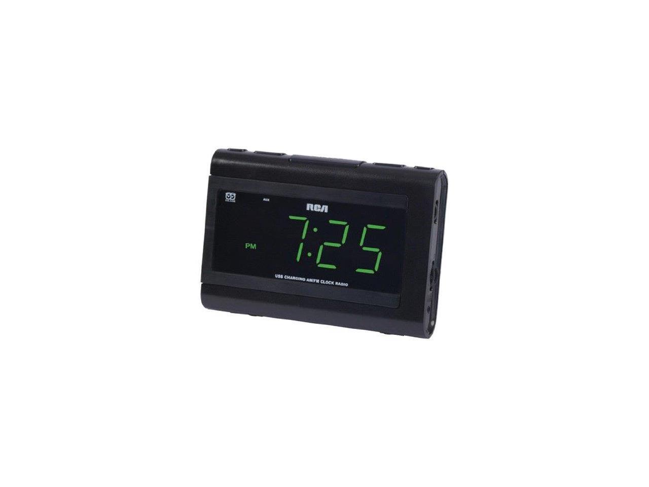 RCA Dual Wake USB Charging Clock Radio RC142