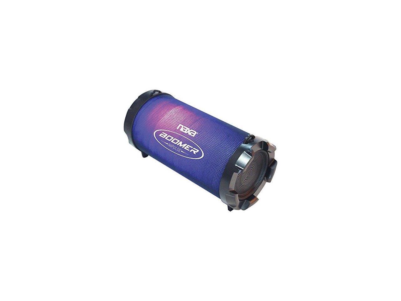 Naxa Electronics NAS-3087 Boomer Impulse Flash Bluetooth Boombox with LED Lights Black