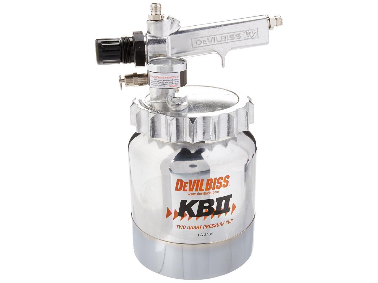 DeVILBISS KB555 2 Qt SPRAY GUN PRESSURE POTHVLPPAINT
