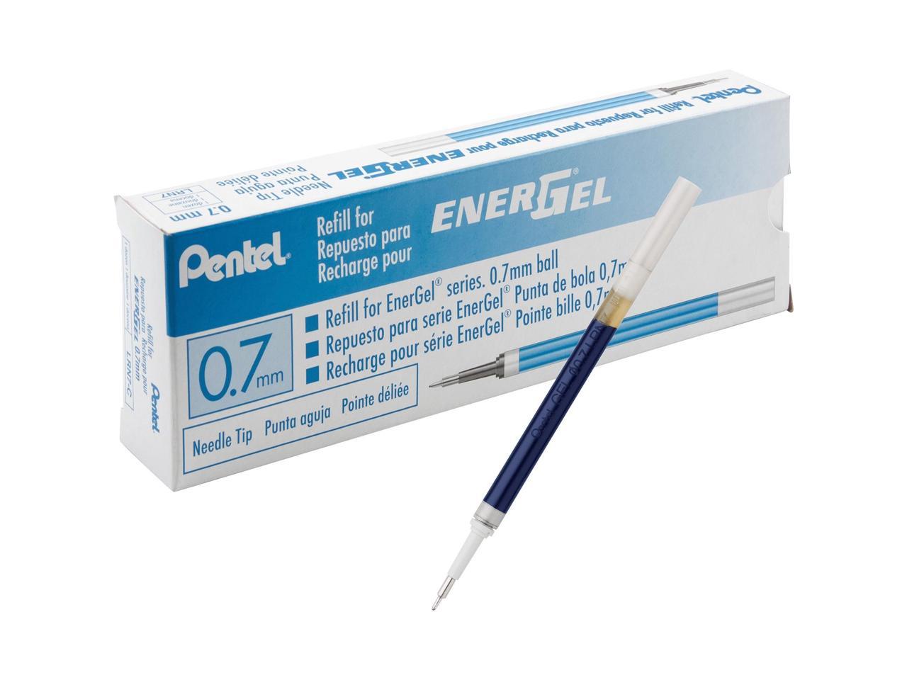 Pentel LRN7CBX EnerGel Retractable .7mm Liquid Pen Refills - Newegg.com