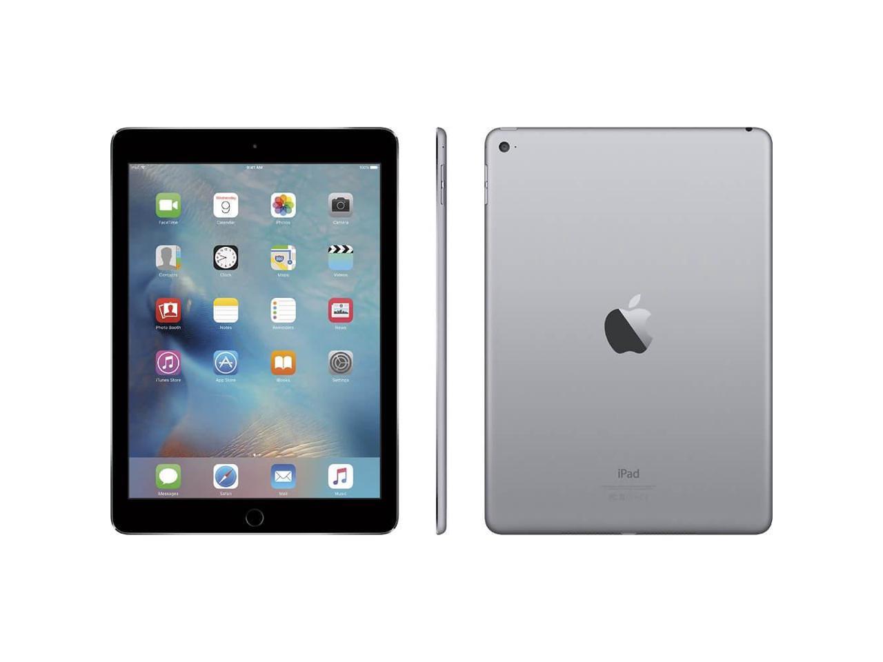 Refurbished: Apple iPad Air 2 WiFi 16GB 9.7" Tablet iOS 11 - Space Gray