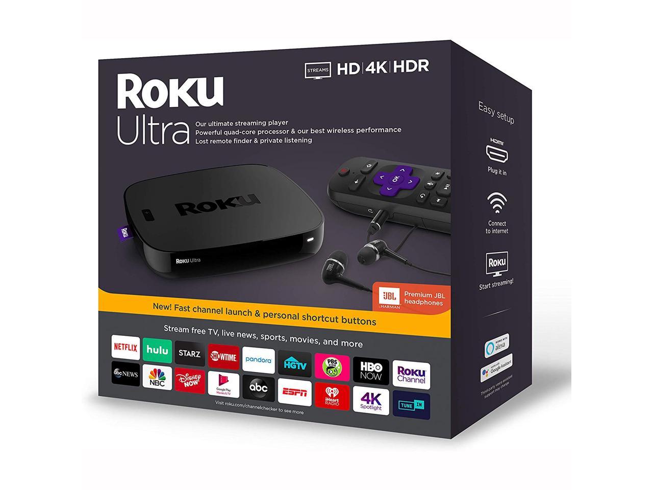 Roku Ultra | Streaming Media Player 4K/HD/HDR With Premium JBL ...