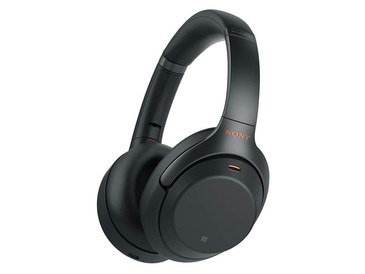 オーディオ機器 ヘッドフォン Sony WH-1000XM3/B Wireless Industry-Leading Noise-Cancelling Over-Ear  Headphones (Black)