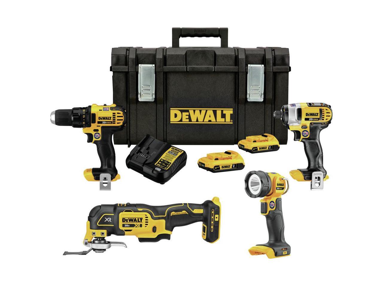 Refurbished: Dewalt DCKTS444D2R 20V MAX Lithium-Ion 4-Tool Combo Kit