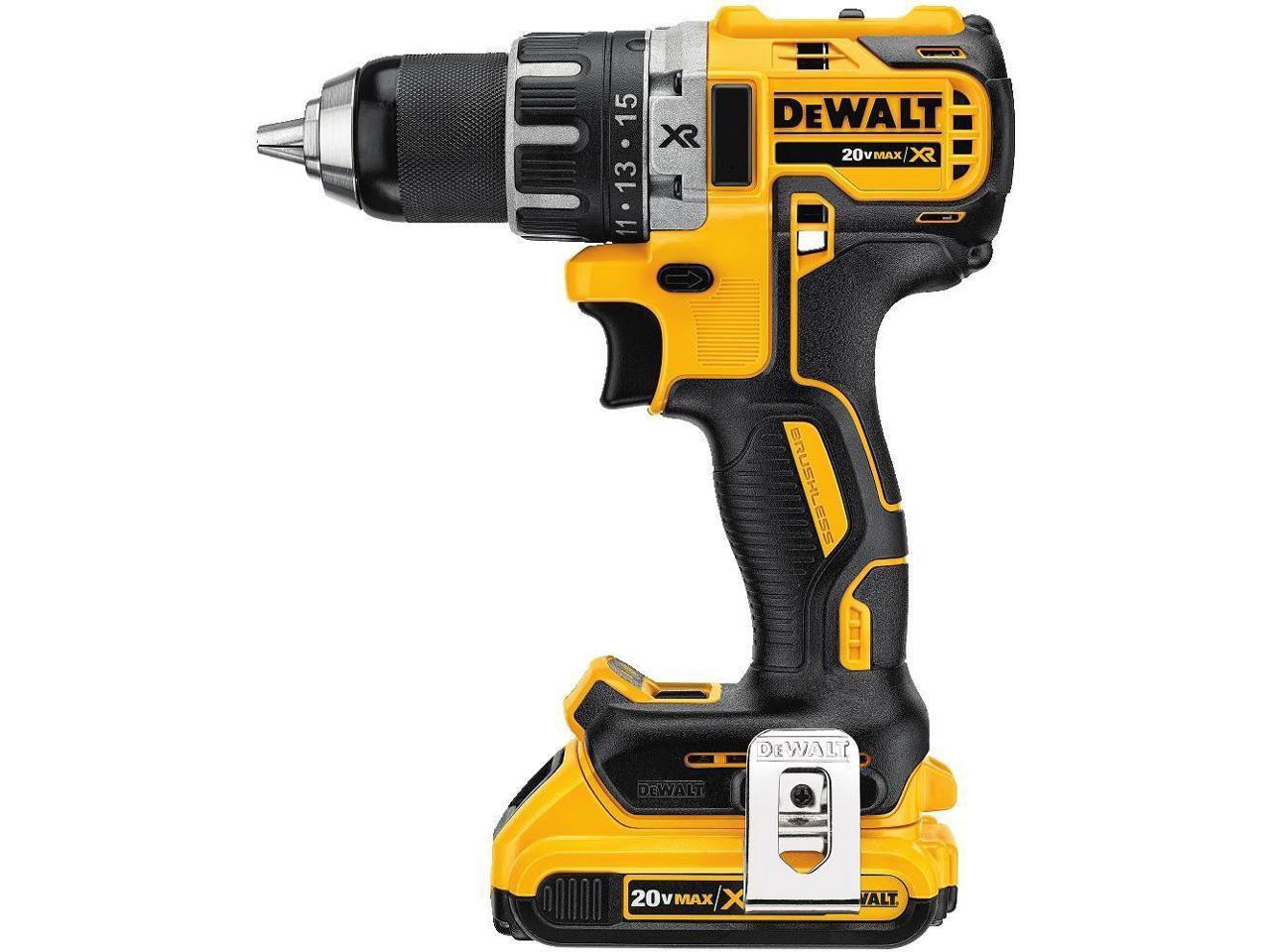 Dewalt DCD791D2 20V MAX XR Lithium-Ion Brushless Compact 1/2 in ...