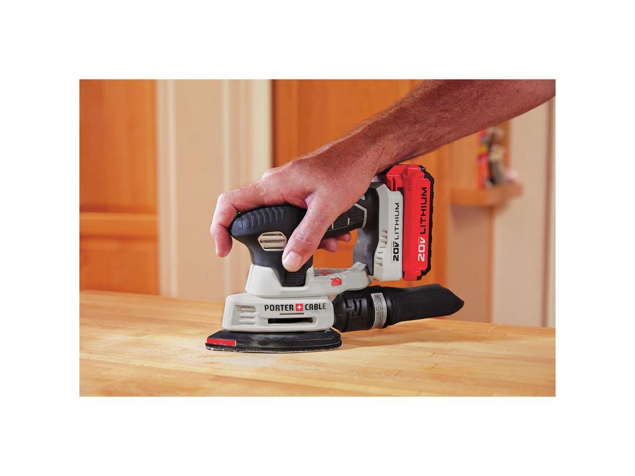 Porter Cable Pccw201b 20v Max Cordless Detail Sander Bare Tool Newegg Porter Cable Pccw201b 20v Max Cordless