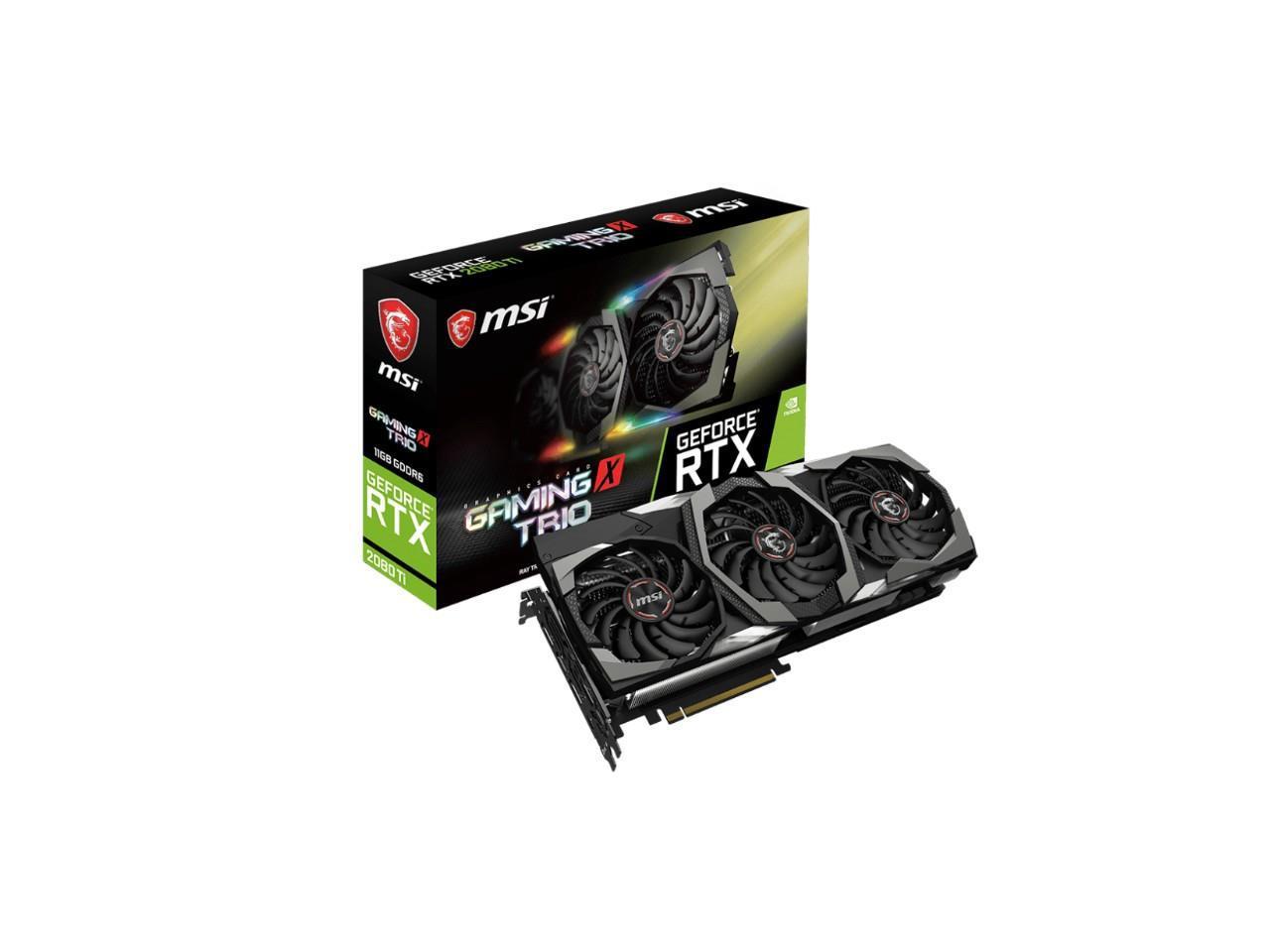 MSI RTX 2080 Ti Gaming X Trio 11GB GDDR6 Graphics Card (V371-026R