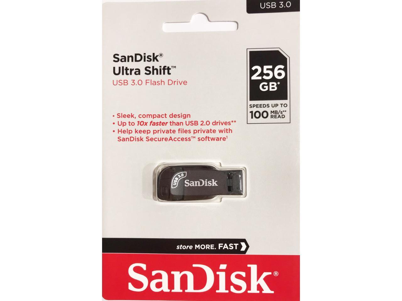 Sandisk 256gb Ultra Shift Usb 30 Flash Drive Speed Up To 100mbs