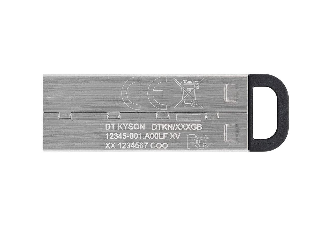 Kingston 128GB DataTraveler Kyson USB 3.2 Gen 1 Metal Flash Drive (DTKN