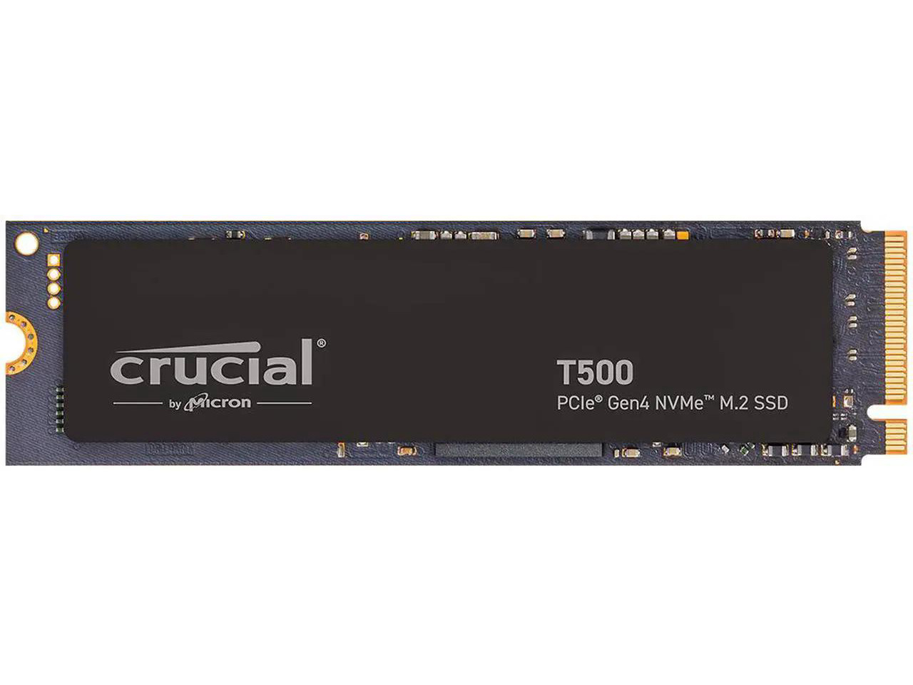 Refurbished: Crucial T500 2TB Gen4 NVMe M.2 Internal Gaming SSD, Up to 7400MB/s, laptop & desktop Compatible + 1mo Adobe CC All Apps - CT2000T500SSD8