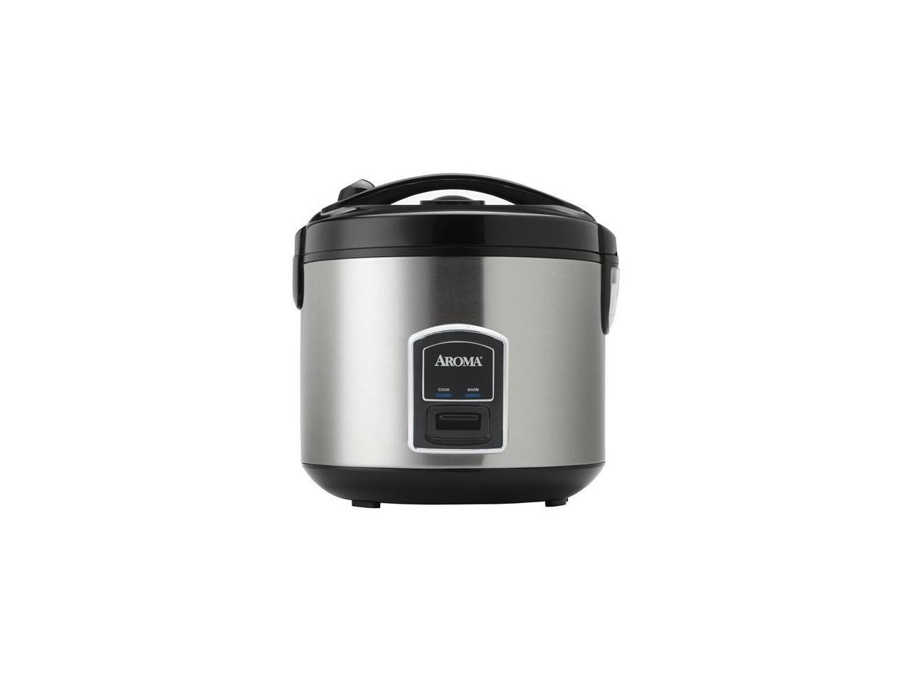 Aroma Housewares ARC-900SB 10-Cup Stainless Steel Cool Touch rice Aroma 10 Cup Stainless Steel Rice Cooker