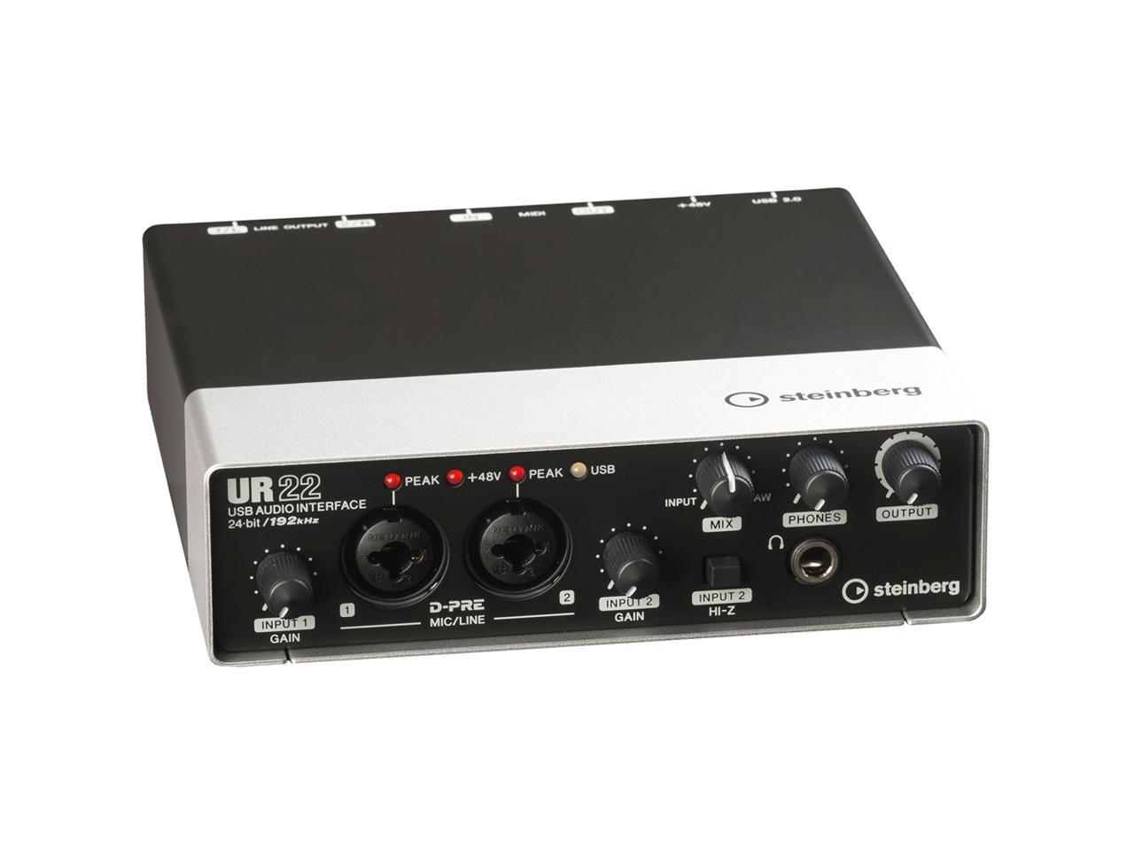 hek Hub Boodschapper Steinberg UR22 2x2 USB 2.0 Audio Recording Interface with Cubase AI  Software - Newegg.com