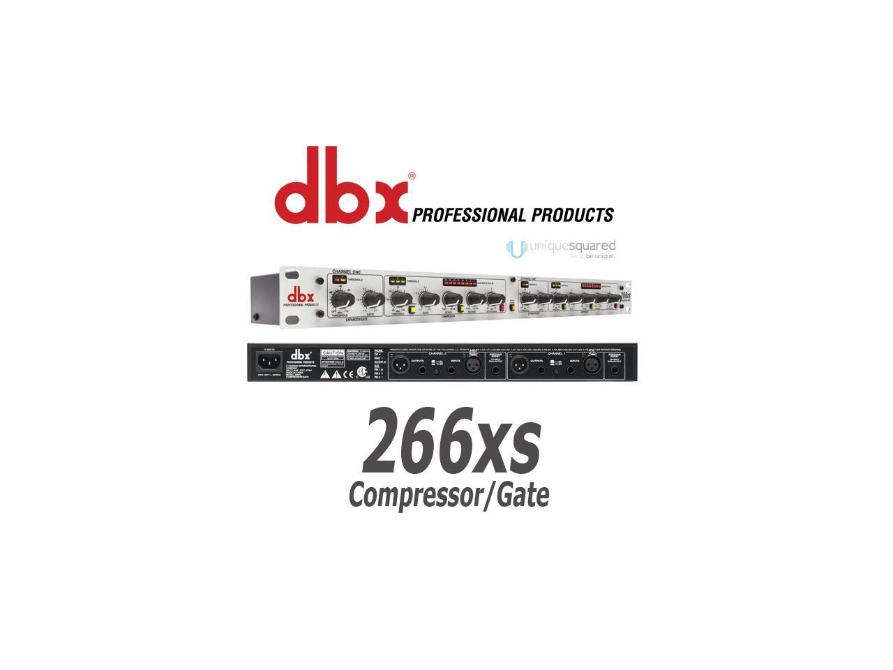 DBX 266xs 2-Channel Compressor Gate Processor Rack-Mount ...