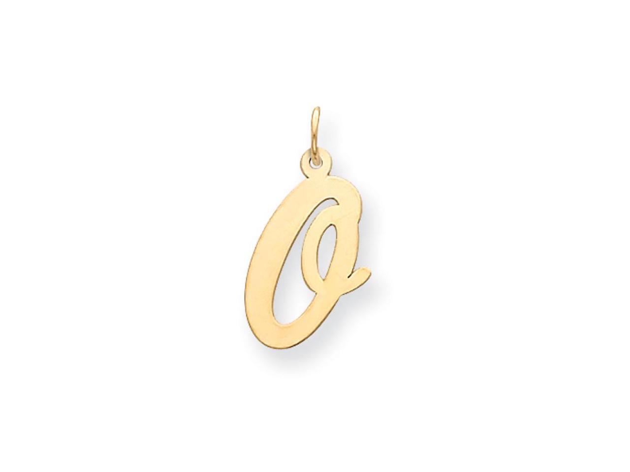 Details about   14k Yellow Gold Madison Collection LG Classic Script Initial H Pendant