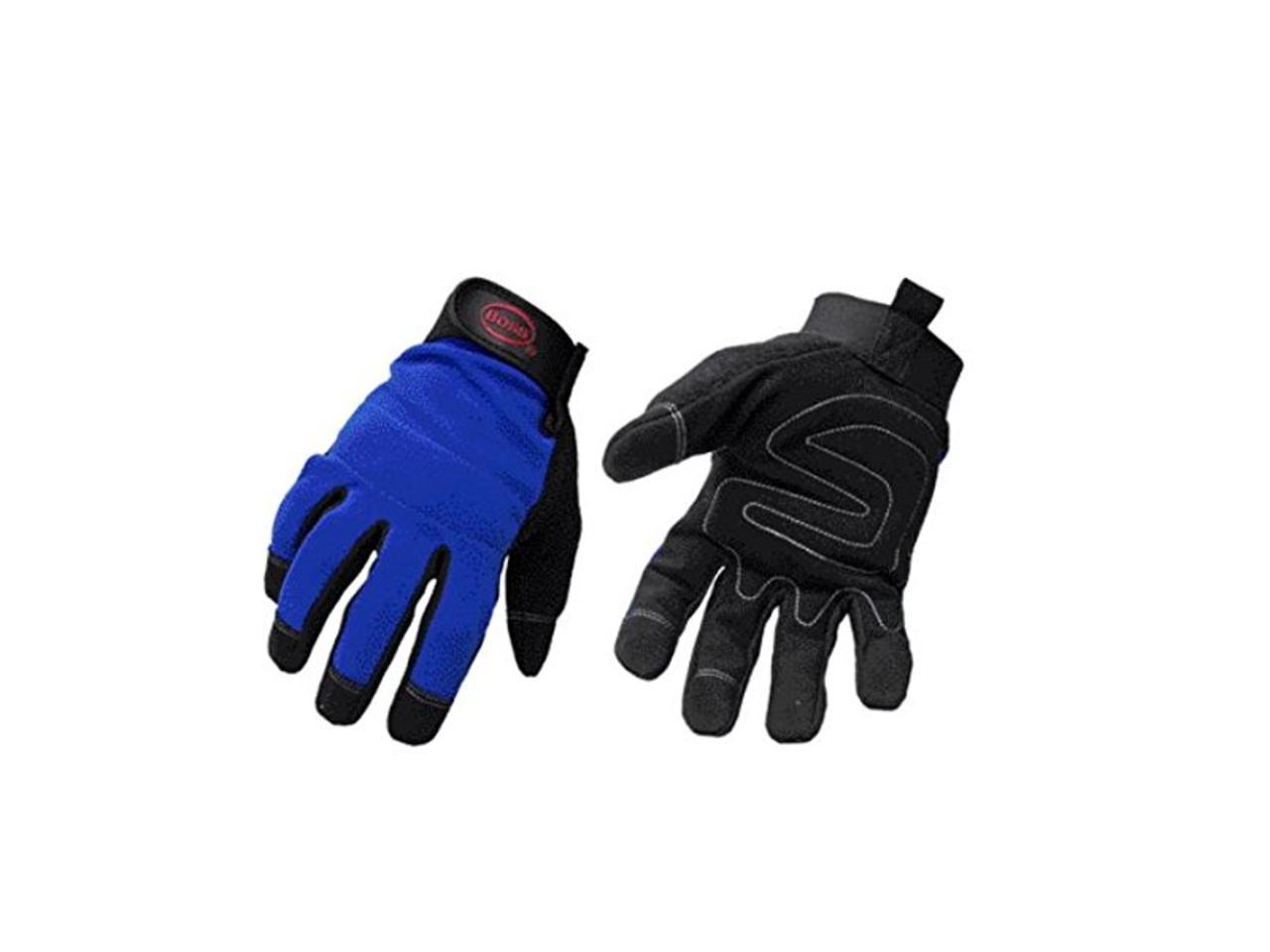 blue mechanic gloves