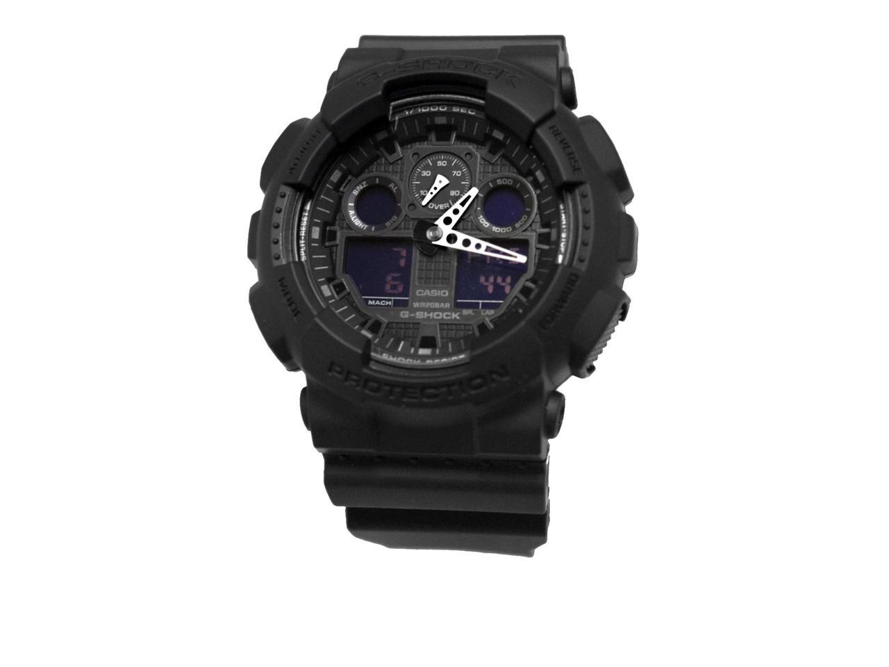 Casio Ga100 1a1 Men S G Shock Black Resin Strap Watch Newegg Com