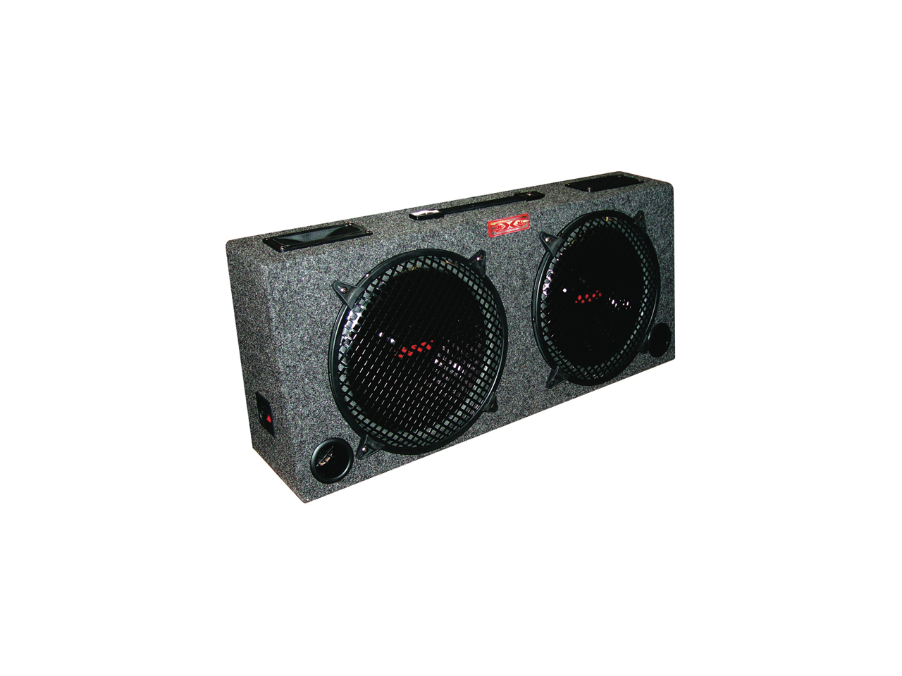 Xxx (2) Dual 10 Car Audio Subwoofer Box W/ 5 Tweeters