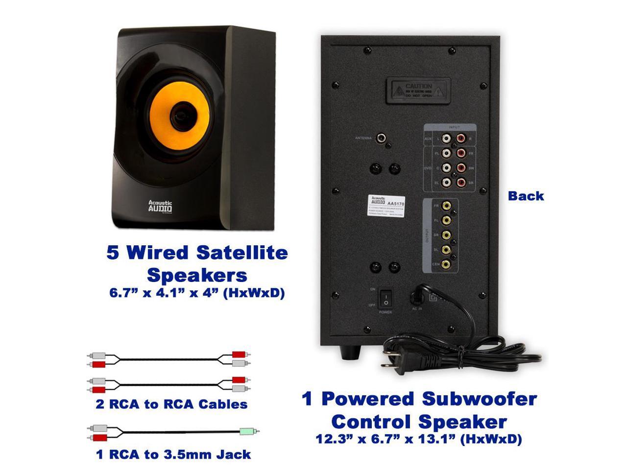 acoustic audio aa5170 home theater 5.1